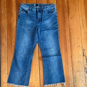 KUT wide leg cropped jeans